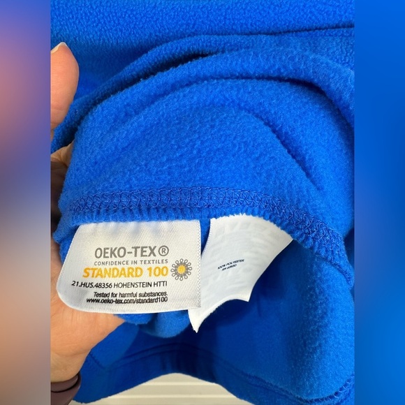 Land’s End women’s blue fleece long sleeved half zip sweatshirt. Size 18 XL - Picture 3 of 4